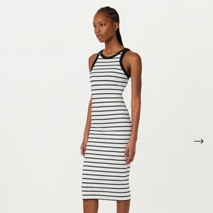 Frank & Oak Ribbed Stripped White Dress Size S | NWT